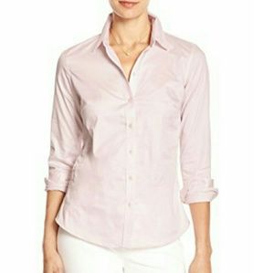 Banana Republic 10 Petite Non Iron Pink Dogwood